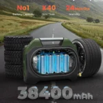Heavy-Duty Portable Tire Inflator with 38400mAh Battery & 160 PSI Pressure 6 49769 6f3b23