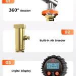 High-Precision Digital Tire Pressure Gauge 250 PSI with LCD & Rubber Hose 7 49785 fafc8e