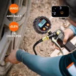 Digital Tire Pressure Gauge 0-250 PSI with Air Chuck & Compressor Accessories 4 49792 0f8198