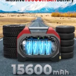 Cordless Portable Tire Inflator – 160 PSI Air Compressor with 15600mAh Battery 4 49801 ff8c53