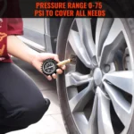 Heavy-Duty Tire Pressure Gauge with Glow Dial – 75 PSI Mechanical Tester 7 49809 9a215e
