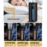380ML Double Mist Car Air Humidifier & Essential Oil Diffuser with Mood Light 7 49820 ec4ec6
