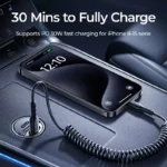 30W Dual USB-C Car Charger with Pull Ring & Fast Charging for All Devices 6 49848 689521