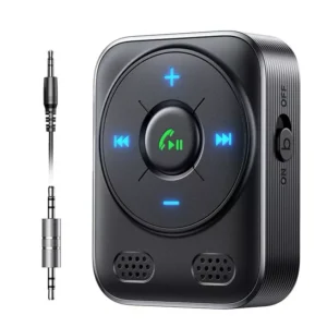 Bluetooth 5.4 AUX Car Adapter with Dual Mics & Noise Cancellation