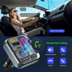 Bluetooth 5.3 FM Transmitter Car Adapter with Handsfree Calling & 57W Fast Charging 5 49884 3e5aa0