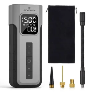 Wireless Portable Air Compressor 150 PSI with LED Light & Fast Charging