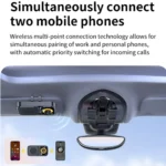 Bluetooth 5.4 Car Speaker with Sun Visor Clip, Hands-Free Calls & Siri Support 5 50036 219d81