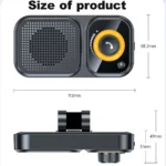 Bluetooth 5.4 Car Speaker with Sun Visor Clip, Hands-Free Calls & Siri Support 9 50036 764a43