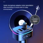 Bluetooth FM Transmitter with 20W PD Charging & Noise-Canceling Mic 5 50046 900d6a