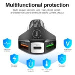 7A USB Car Charger with 3 Fast Charging Ports 7 50065 538c18