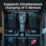 30W 5-Port Car Charger with USB & Type-C Fast Charging Adapter 8 50076 7ca8c2