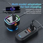 30W 5-Port Car Charger with USB & Type-C Fast Charging Adapter 6 50076 c3a1f5