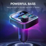 Car Bluetooth 5.3 FM Transmitter with 48W Fast Charging & Hands-Free Calling 6 50138 ff4b0d