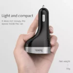 3.1A Dual USB Car Charger Cup with LED Display & 2 Cigarette Lighter Sockets 7 50214 6b4c31