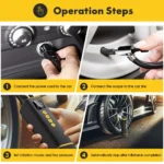 Portable 12V 150PSI Car Tire Inflator with LED Display & Extended Power Cord 9 50300 2af6b6