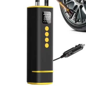 Portable 12V 150PSI Car Tire Inflator with LED Display & Extended Power Cord