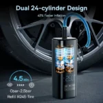 Dual-Cylinder Portable Car Air Compressor with Auto-Stop & LED Light 4 50357 58be44
