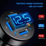 66W 4-Port USB Car Charger with USB-C & QC3.0 Fast Charging 6 50413 653e3f