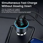 200W Dual USB Car Charger with Quick Charge & LED Display 5 50453 3db7b0
