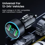 200W Dual USB Car Charger with Quick Charge & LED Display 8 50453 71ea78