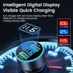 200W Dual USB Car Charger with Quick Charge & LED Display 6 50453 ae1e5c