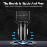 75W 6-Port USB Car Charger with QC3.0 Fast Charging for Phones & Tablets 7 50470 8d6be7