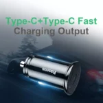 30W Dual USB-C Fast Car Charger with PD 3.0 & FCP for iPhone & Android 4 50503 b91478