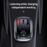 Bluetooth 5.0 FM Transmitter Car Charger with Fast Charging & Handsfree Kit 6 50564 15d80e