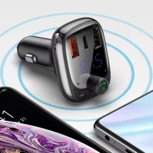 Bluetooth 5.0 FM Transmitter & Fast Car Charger