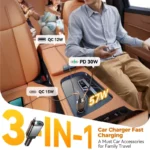 Ultra-Slim Retractable 57W Car Charger with 3 Ports 7 50616 e759e4