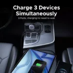 2-in-1 Retractable 75W Car Charger with Fast Charging for iPhone & Samsung 8 50633 12a372