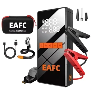 12V Car Jump Starter & Air Compressor for Hyundai, Ford, Porsche