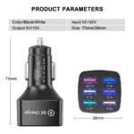 6-Port USB Car Charger with Quick Charge 3.0 9 54416 15d7c3