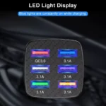 6-Port USB Car Charger with Quick Charge 3.0 6 54416 fa1e2f