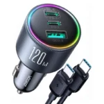 120W 3-Port Car Charger USB C Adapter with Fast Charging 3 54655-56d36f.webp