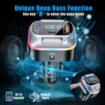 FM Bluetooth Transmitter Car Adapter with Fast Charging & Hands-Free Kit 4 54721 38cb4b