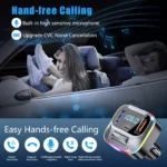 FM Bluetooth Transmitter Car Adapter with Fast Charging & Hands-Free Kit 6 54721 41aca1