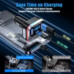FM Bluetooth Transmitter Car Adapter with Fast Charging & Hands-Free Kit 5 54721 98dba2