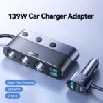 139W 7-in-1 Car Charger Adapter with PD & QC 3.0, LED Display & Independent Switches 4 54738 82a20d