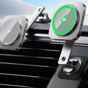Qi2 15W MagSafe Car Mount Charger for iPhone 12/13/14/15/16 – Fast Charging & Phone Cooling