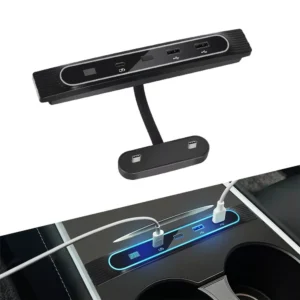 27W Quick USB Charger Docking Station for Tesla Model 3 & Y