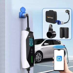 Portable Type2 EV Charger 7KW 32A 5Meter for Tesla