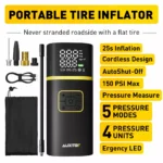Rechargeable Cordless Tire Inflator – Digital Air Pump for Tesla 6 55268 5a167d