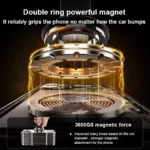 Magnetic Car Phone Holder with 15W Wireless Charger for Tesla 7 55572 087e49