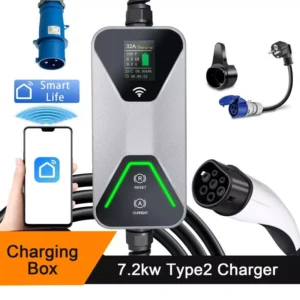 7.2KW Portable EV Charger with APP Control for Tesla