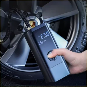 8000mAh Portable Air Compressor for Tesla – Fast Tire Inflation, Wireless & Compact