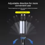 120W Car Charger with Retractable Cable & USB Type-C Fast Charge for iPhone & Samsung 5 55954 b643ed