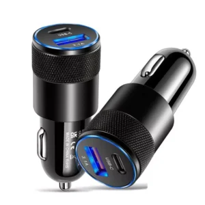 66W USB Car Charger Fast Charging Adapter for Phones & Tablets – Dual USB, PD & Quick Charge