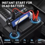 1500A Peak Jump Starter with 150PSI Air Compressor & Power Bank 4 56167 36105d