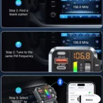 Bluetooth 5.3 FM Transmitter with Hi-Fi Sound & 38W Fast Charging 8 56178 d09c15